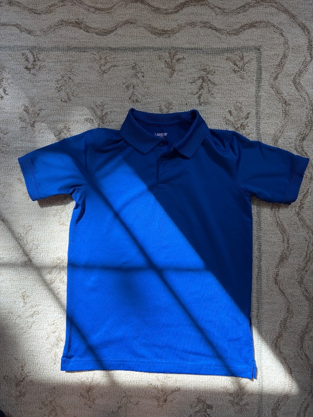 Boys Lands End performance polo, size L (10-12)
